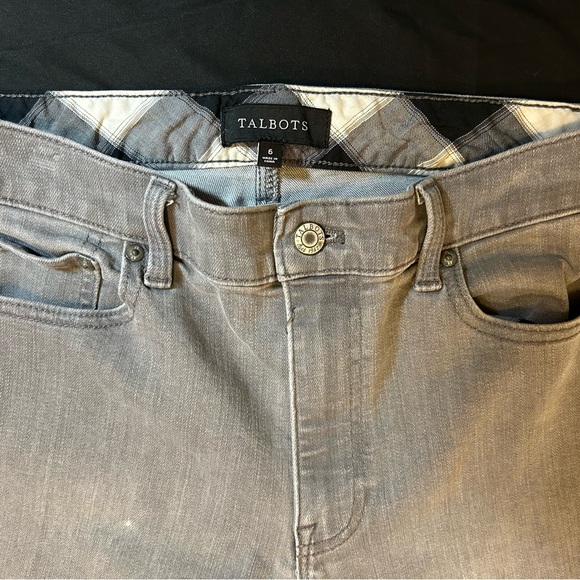 Talbots Light Gray Denim Pants - Picture 2 of 8